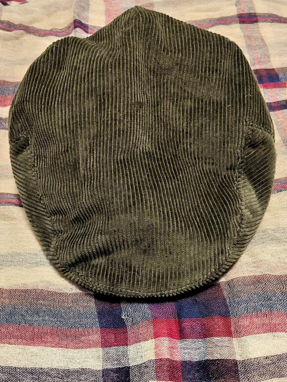 Woody & Blue Baker Boy Cap Corduroy Green L/XL